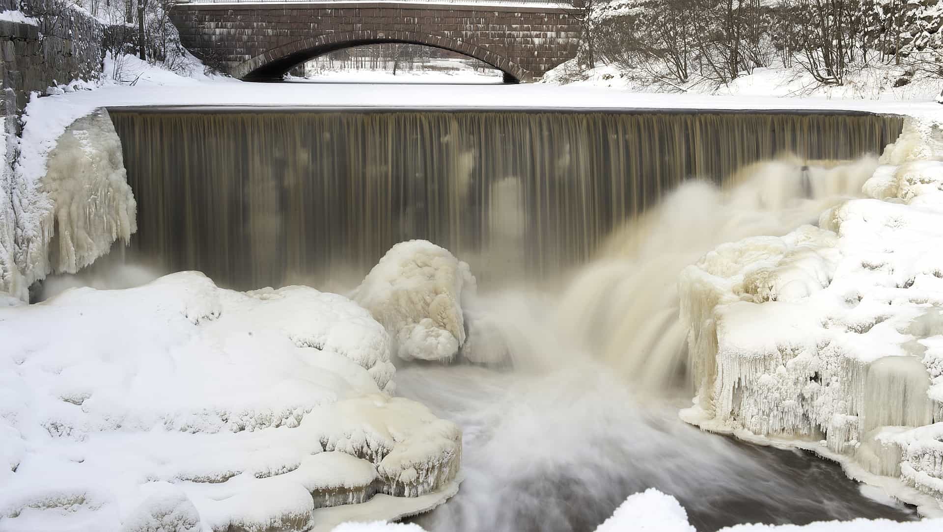 Wintry Mountain Landscape